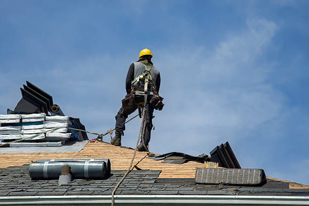 Professional Roofing technician working in New Stanton, PA